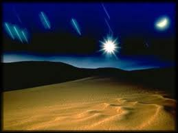 Falling Star In The Desert